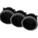 Kit 3 Difusor Ar Central C/ Cromado Fiat Argo Cronos