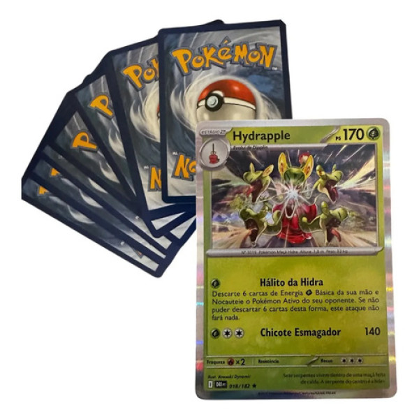 Carta Pokemon Hydrapple Brilhante 018/182 Original Pokemon Português