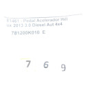 Pedal Acelerador Toyota Hilux 2013 3.0 Diesel Srv 781200k010