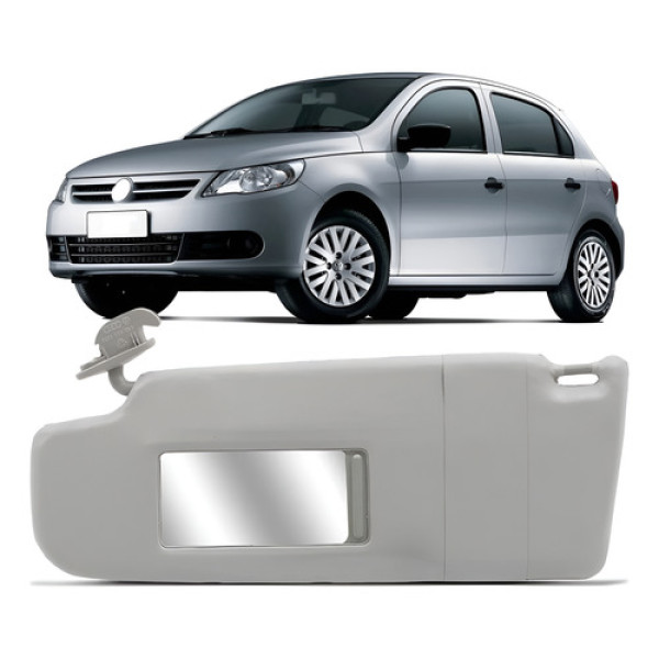 Quebra Sol C/espelho S/luz Gol Saveiro G5 G6 Lado Esquerdo