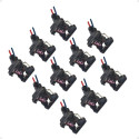 Kit 10 Chicotes Conector Rabicho 2 Vias Tc Chicotes 1005