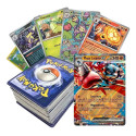 Kit 100 Cartas Pokemon Brilhantes Original Pokémon Português