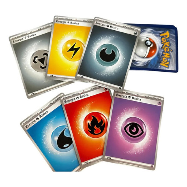 Kit Lote 50 Cartas De Energia Pokémon Original Pokémon Português