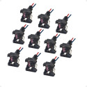 Kit 10 Chicotes Conector Rabicho 2 Vias Tc Chicotes 1005