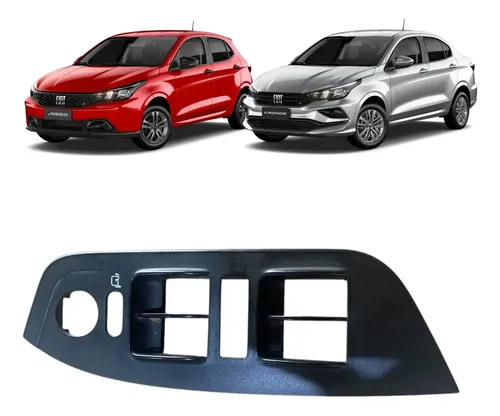 Moldura Tecla Vidro Elétrico Diant Le Fiat Argo Cronos 2018